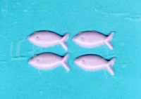 Fische-Set Nr. 5 - flieder-hell (4er-Set)