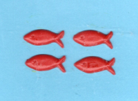 Fische-Set Nr. 5 - rot (4er-Set)