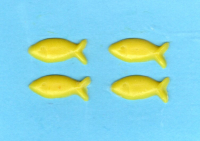 Fische-Set Nr. 5 - gelb (4er-Set)