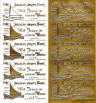 Sticker - Mit Jesus in einem Boot- gold