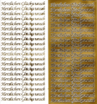 Sticker - Herzlichen Glckwunsch gold