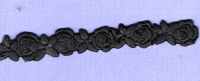 Bordre Nr. 06 schwarz  -  ca. 24 cm lang (nur kurzfristig im Programm)