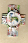 Kreuz Nr. 25 - wei-orange-rot-grn-blau-silber