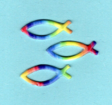 Fische-Set Nr. 2 - Regenbogen (3er-Set) Fische-Set Nr. 2 - Regenbogen (3er-Set)