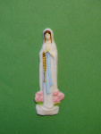 Lourdes-Madonna Nr. 01 / 7 cm wei-bemalt