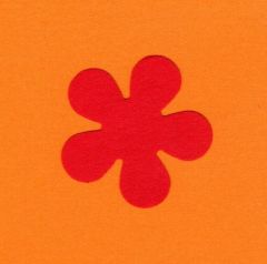 Motivlocher S - Retro Blume -  ca. 1,4 cm