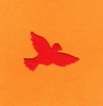 Motivlocher M - Taube 1 - ca. 1,7 x 2,5 cm