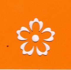 Negativ- Motivlocher -M - Blume IV ca. 2,4 cm -