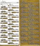 Ziersticker Zur Kommunion IV gold