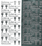 Ziersticker - Einladung zur Kommunion I silber