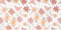 313515- Wachsplatte bedruckt-  Blumenmuster rose-taupe 313515- Wachsplatte bedruckt-  Blumenmuster rose-taupe