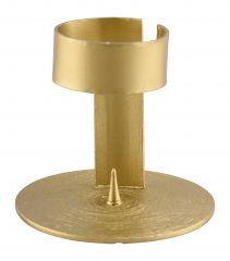Kerzenhalter Band goldfarben - kl. Dorn - f�r Kerzendurchm. 4 cm