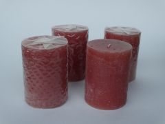 Rustikkerze 4er Set terracotta 80/60mm (nur noch 1x verf�gbar)