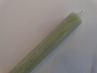 Stabkerze salbei, durchgefrbt, Gre ca. 18 cm x 2,2 cm