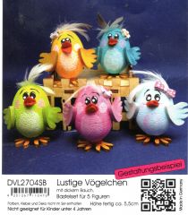 Bastelpackung Lustige V�gelchen ( nur noch 1x verf�gbar)