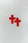 Kreuz Nr. 02 - 2er-Set - rot