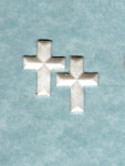 Kreuz Nr. 02 - 2er-Set - perlmutt-wei�