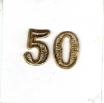 Jubil�umszahl 50  ca. 25 mm gold - max. 2x verf�gbar!