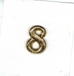 Jubil�umszahl 8  ca. 25 mm gold - max. 6x verf�gbar!