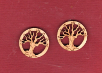 Schmuckteil aus Holz Baum 20 mm - 2er-Set - max. 7 Sets verf�gbar
