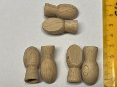 Figurenh�nde aus Holz - 3er-Set  32x15mm - (max. 3 Sets verf�gbar)