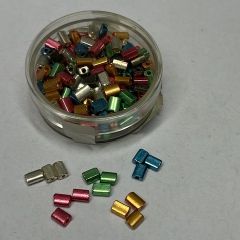 Metallrechtecke 4x2 mm, 17gr - mix (max 2x verf�gbar)