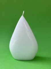 Kerze Tropfen wei� �bertaucht - ca. 17 cm x 11 cm (nur noch 1x verf�gbar)