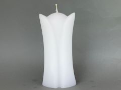 Kerze Tulpe - h ca. 20 cm, Rohling wei� (nur noch 4x verf�gbar)