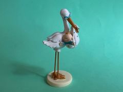 Storch mit Junge(blau) ca. 11,5 cm (max. 3x verf�gbar)