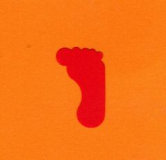 Motivlocher M - Fu� ca. 2,3 cm x 1,5 cm