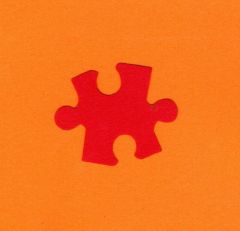 Motivlocher M - Puzzle - ca. 2,4 cm x 1,9 cm