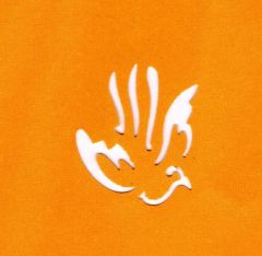 Negativ- Motivlocher -M - Taube ca. 2,5 cm x 3 cm - (nur noch 1x verf�gbar)
