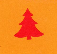 Motivlocher M - Tannenbaum spitz 14 x 14 mm