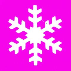 Motivlocher L - Winterschnee - ca. 3,7 cm x 3,2 cm