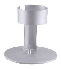 Kerzenhalter Band silberfarben - kl. Dorn - f�r Kerzendurchm. 4 cm