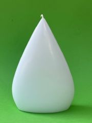 Kerze Tropfen wei� �bertaucht - ca. 200 x 130 x 50 mm (nur noch 1x verf�gbar)