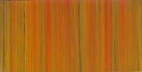 311004- Wachsplatte Streifen orange-glanzgold