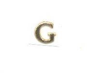 Wachsbuchstabe G glanzgold 8 mm - Classic-