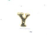Wachsbuchstabe Y glanzgold 8 mm - Classic-