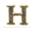Buchstabe H glanzgold 12 mm