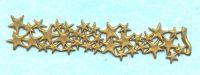 Sternenbordre broncegold mit Glitzer ca. 3x15 cm