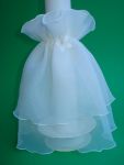 Kerzenrckchen Nr. 04 Organza weiss -2stufig - nicht lieferbar!!
