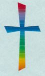 Kreuz Nr. 20 Regenbogen (untersch. Farbverlauf)