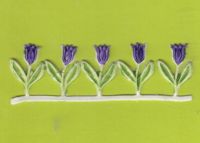 Tulpen 5er-Set lila  2,4 cm